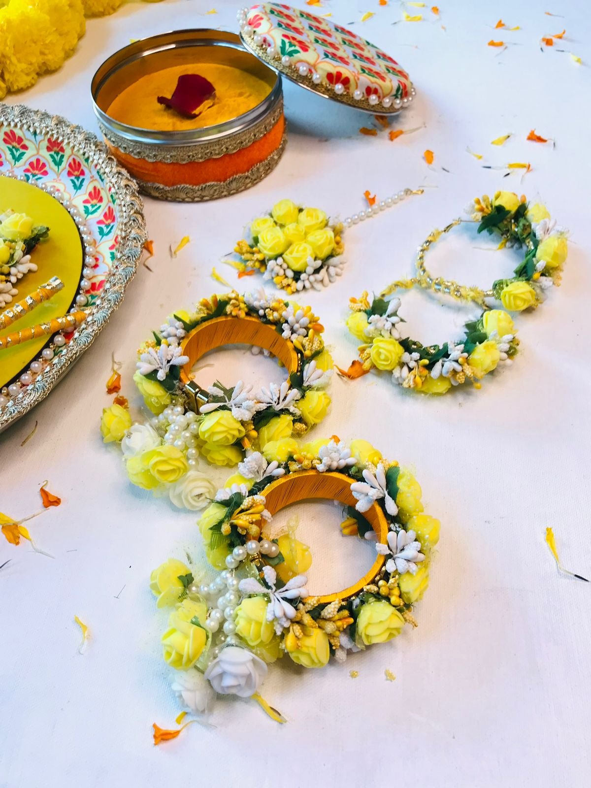 Floral Haldi Platter - Image 4