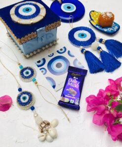 Alternative view of Evil Eye Rakhi Trunk Hamper