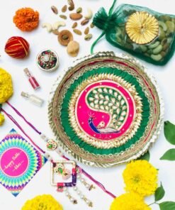 Mayur Rakhi Thali Set
