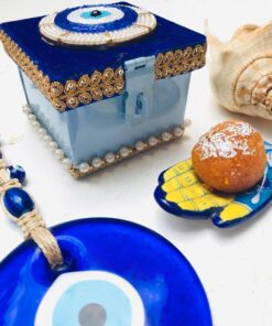 Evil Eye Rakhi Trunk Hamper - Image 4