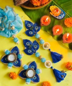 Alternative view of Mor Pankh Candle & Shubh Labh Set