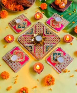 Meena kumari floor rangoli