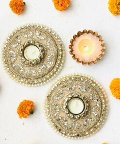 Alternative view of Mirror Candles Rangoli
