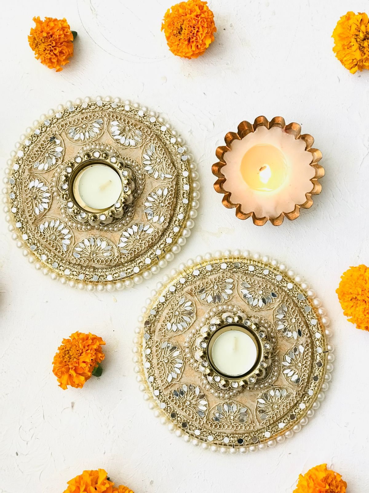 Mirror Candles Rangoli - Image 2