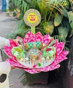 Alternative view of Lotus Mehandi Platter
