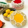 Sheesh and Moti sweet/Ladoo steel boxes
