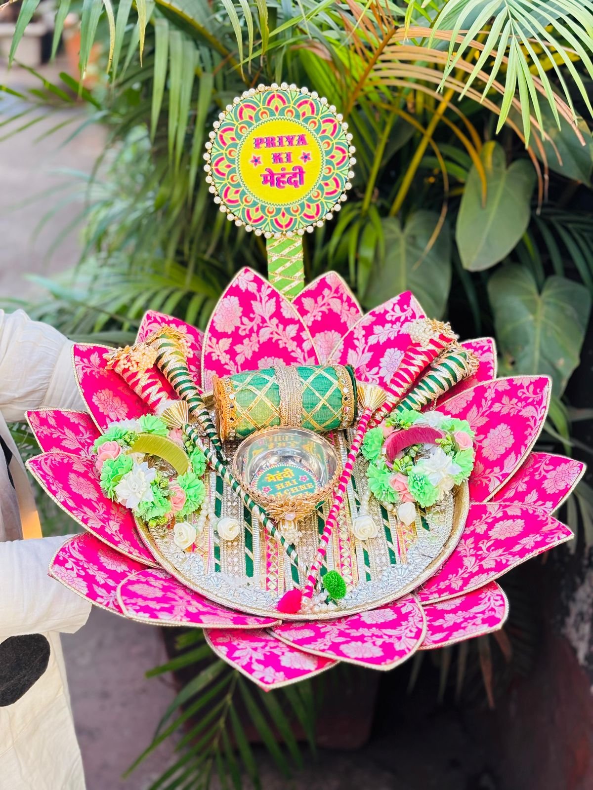 Lotus Mehandi Platter