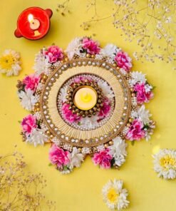 Alternative view of Floral Floor Rangoli