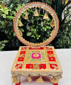 Chowki Aasan with Backdrop