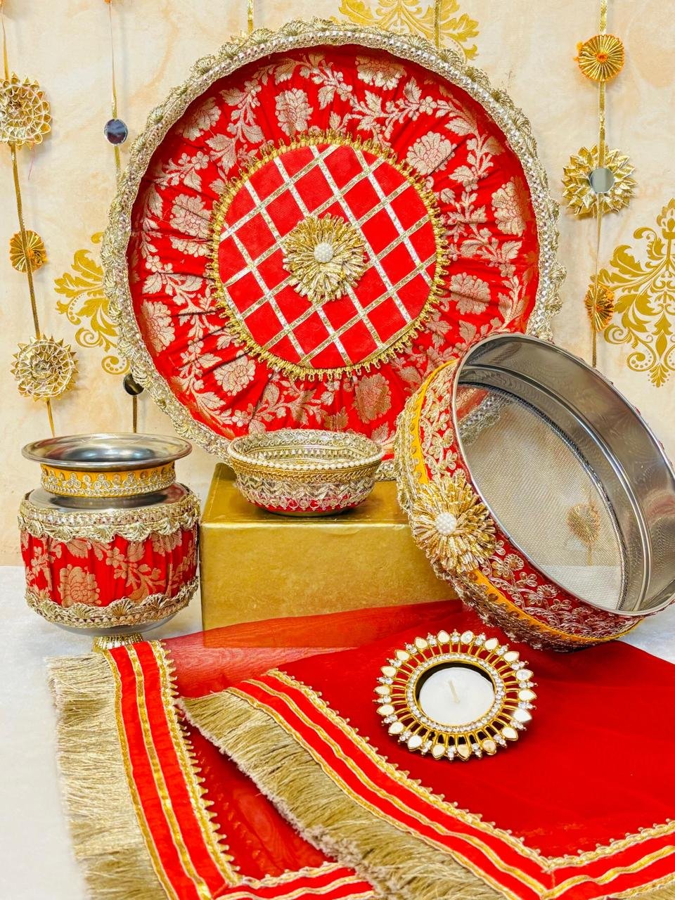 Teej Special Karwacauth sets - Image 2