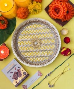 Alternative view of Rakhabhandan Gota Thali set