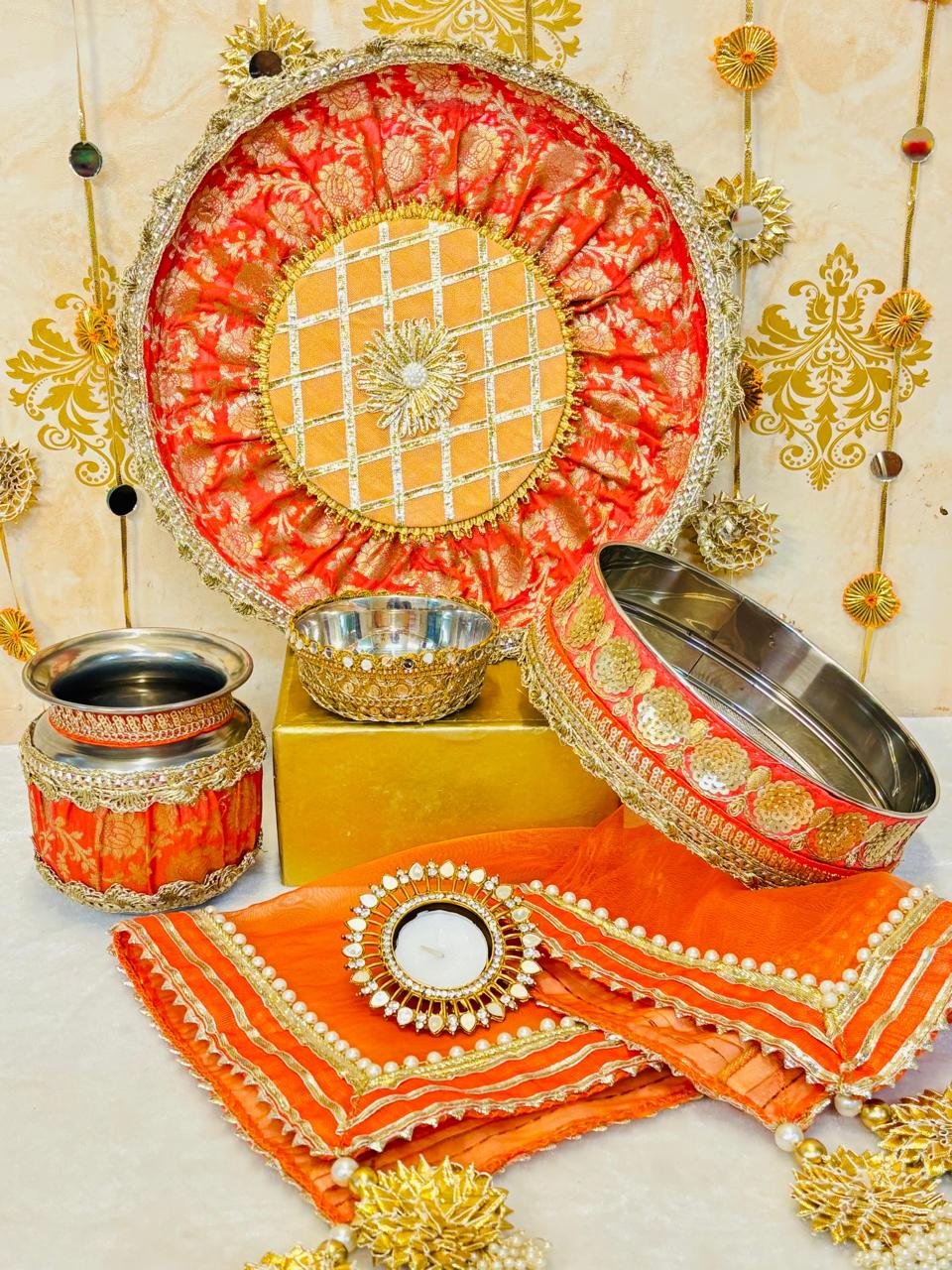 Teej Special Karwacauth sets - Image 3