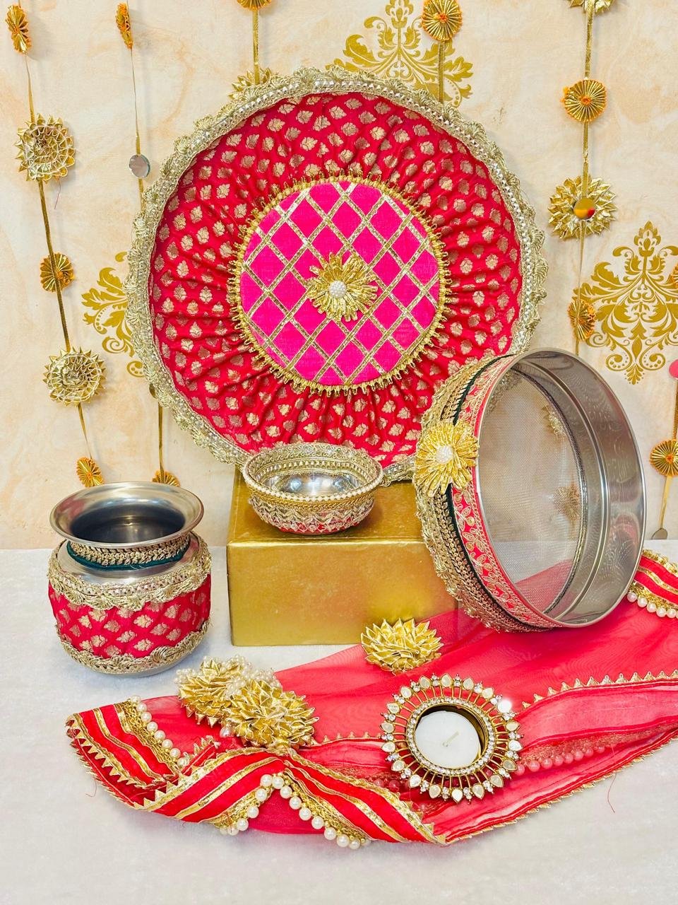 Teej Special Karwacauth sets - Image 4