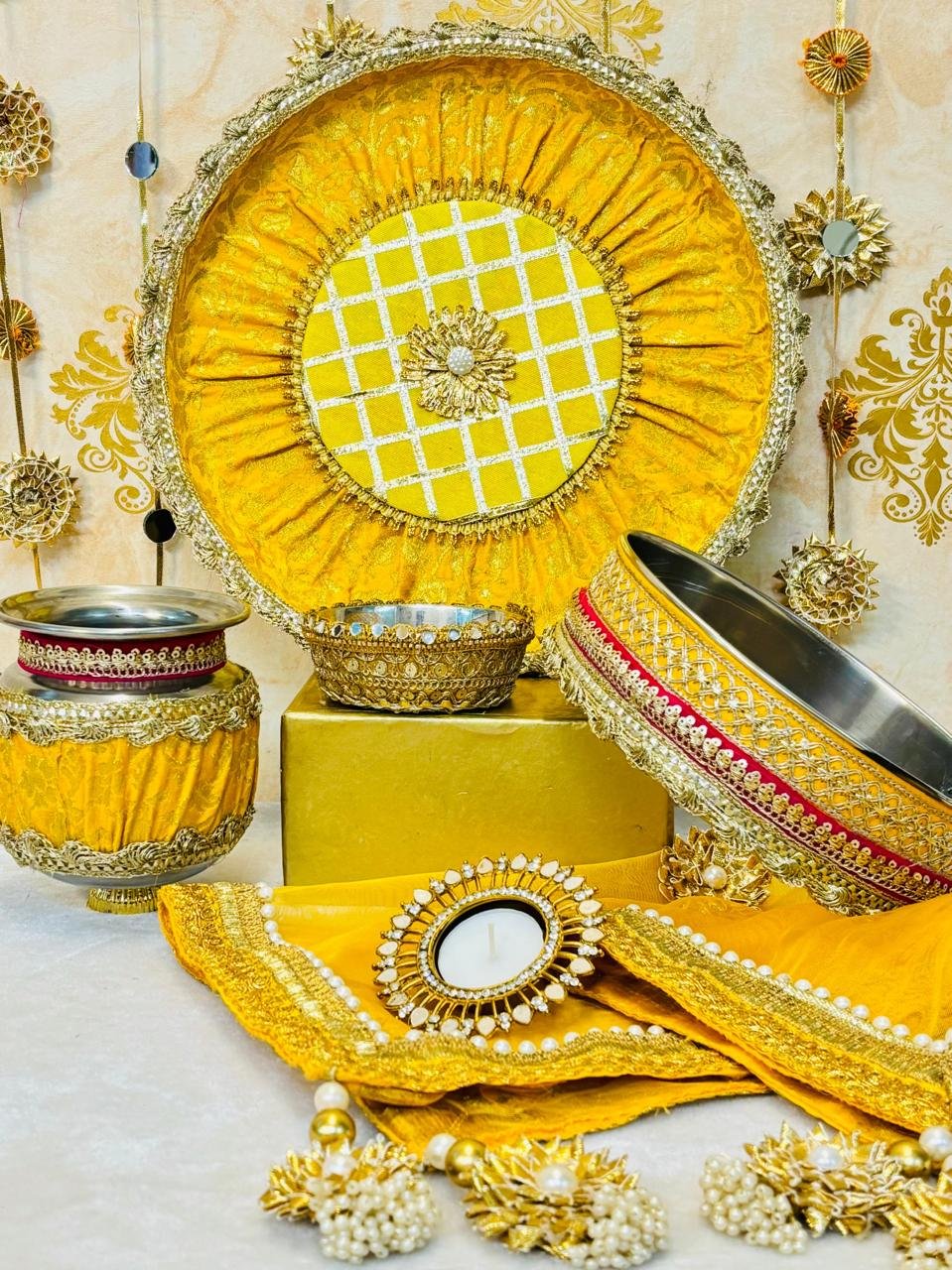 Teej Special Karwacauth sets