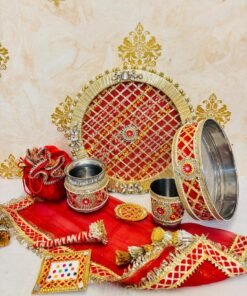 Alternative view of Sindoori Karwacauth set