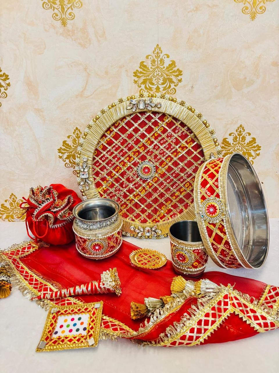 Sindoori Karwacauth set - Image 2