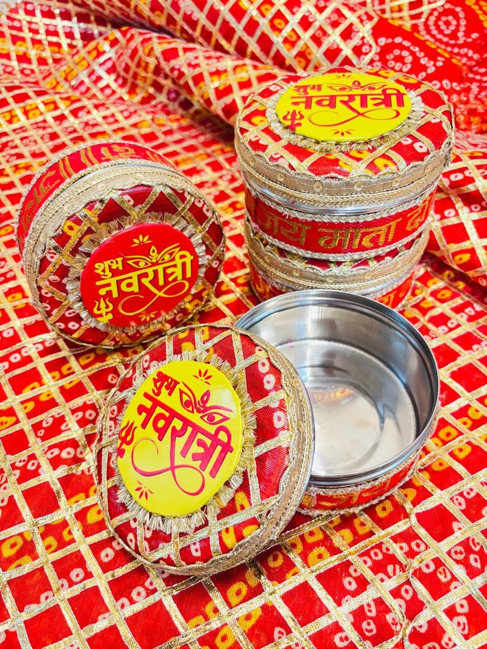 Happy Navratri Prasad Boxes