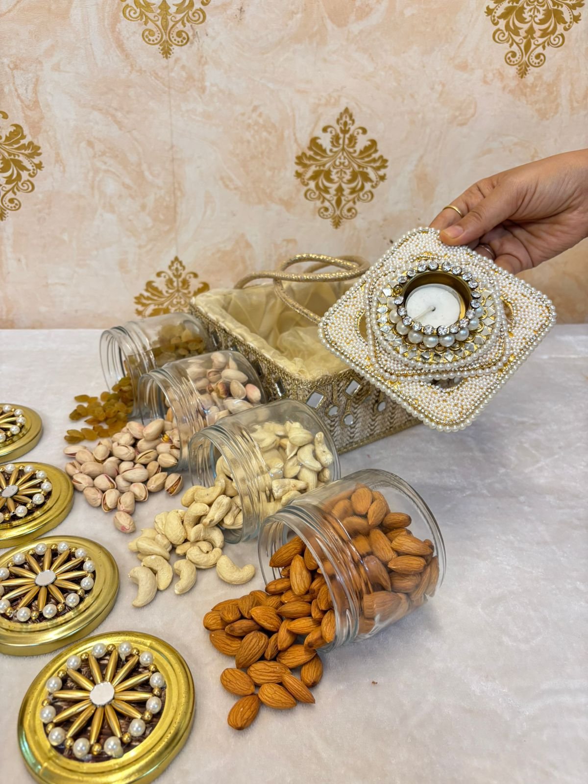 4 Jar Basket set - Image 3