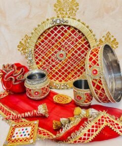 Sindoori Karwacauth set - Image 4