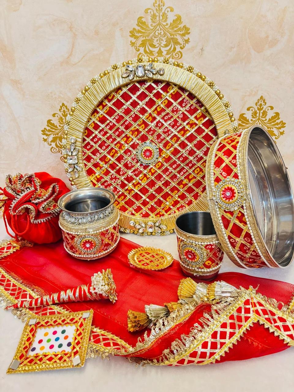 Sindoori Karwacauth set - Image 4