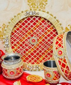 Sindoori Karwacauth set