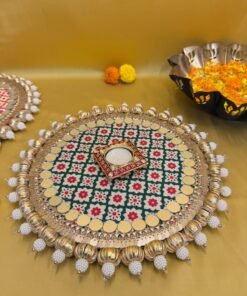 Alternative view of Digital Print Reversible Mirror Rangoli