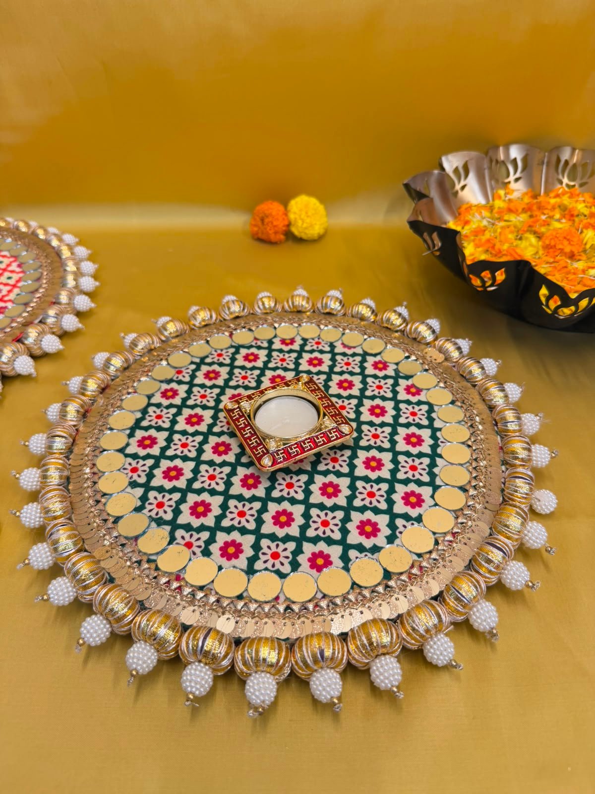 Digital Print Reversible Mirror Rangoli - Image 2