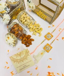 Rakhi Hamper – Metal Basket Edition