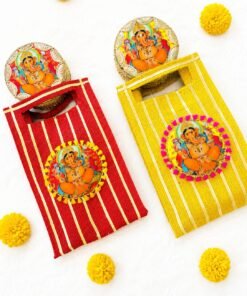 Alternative view of Eco-Friendly Jute Bag & Modak Box Gift Combo
