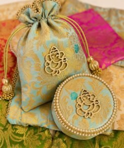 Banarasi Brocade Ganesha Potli and Box Combo - Image 6
