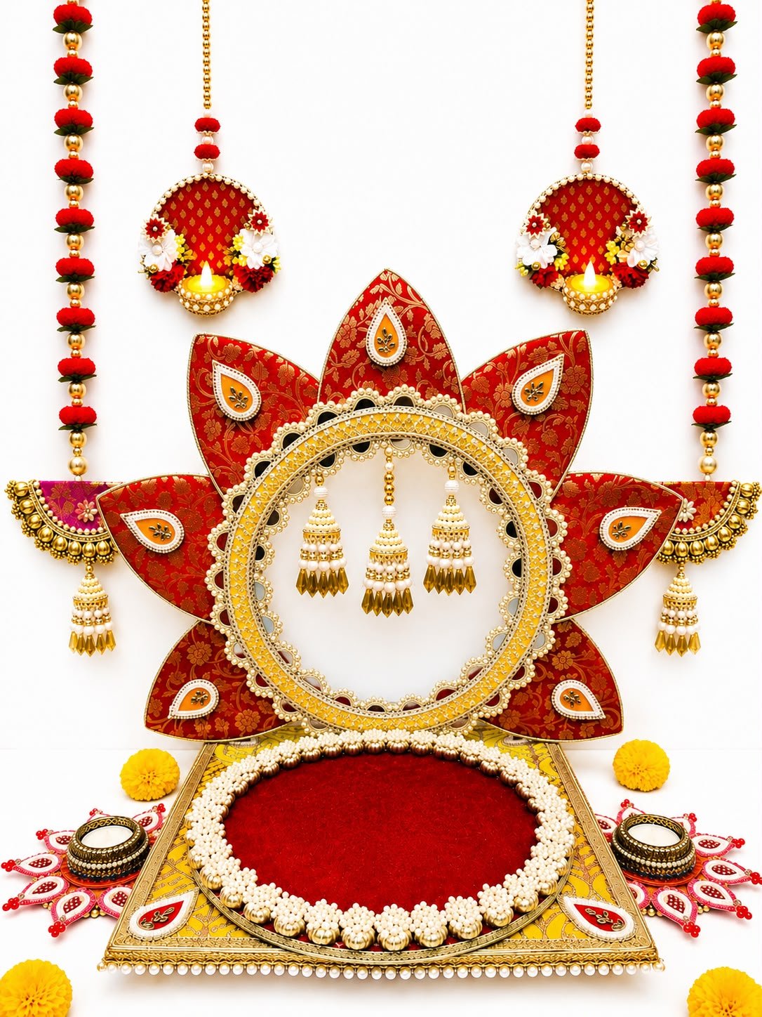 Ganpati Lotus Backdrop - Image 4