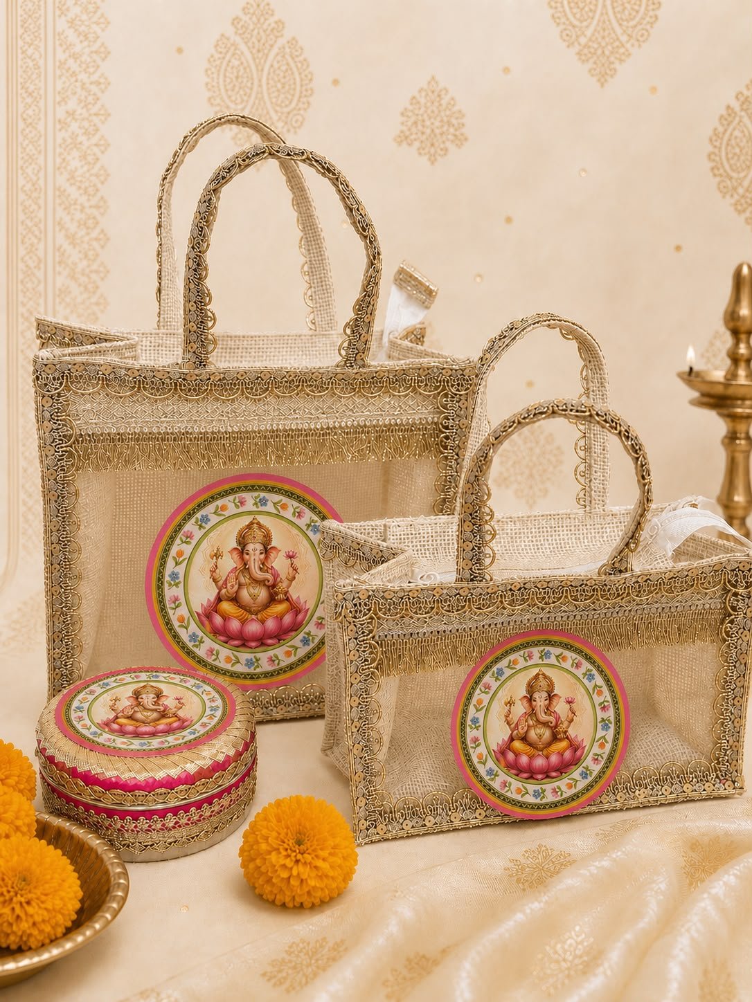 Ganpati Favour Bag and Box Combo - Image 2