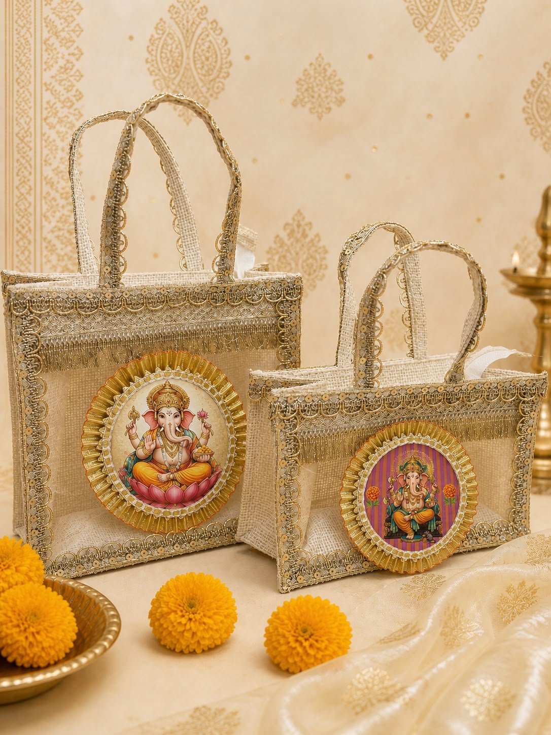 Ganpati Favour Bag and Box Combo - Image 3