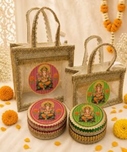Ganpati Favour Bag and Box Combo