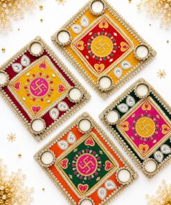 Alternative view of Swastika Mat Rangolis