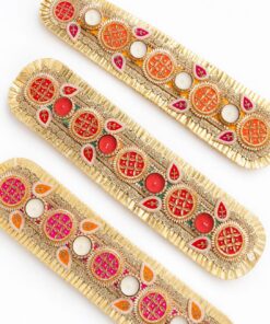 Alternative view of Table Gota Runner Mats Rangoli