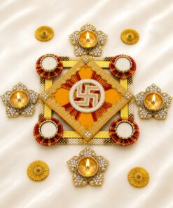 Alternative view of Swastika Rangoli